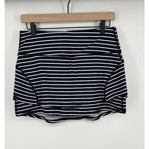 Athleta Striped Stealth Skort TruCool Blue White Size Small Pickleball Tennis